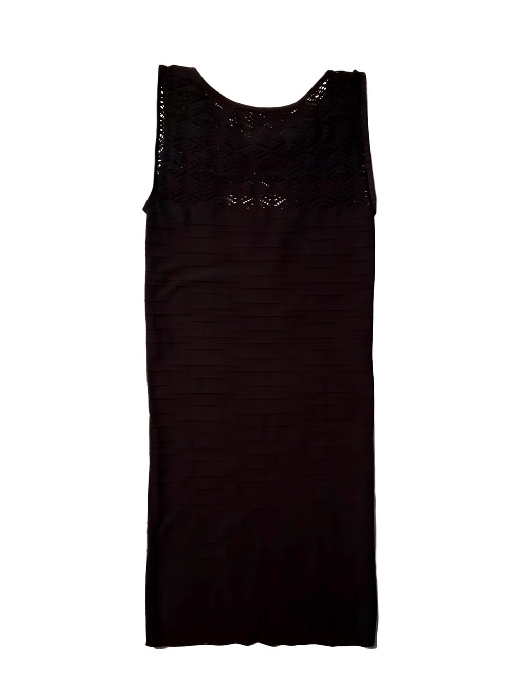 Free People Black Sleeveless Knit Midi Dress